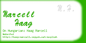 marcell haag business card